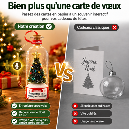 Votre voix en cadeau — Bouteille lumineuse qui garde vos souvenirs