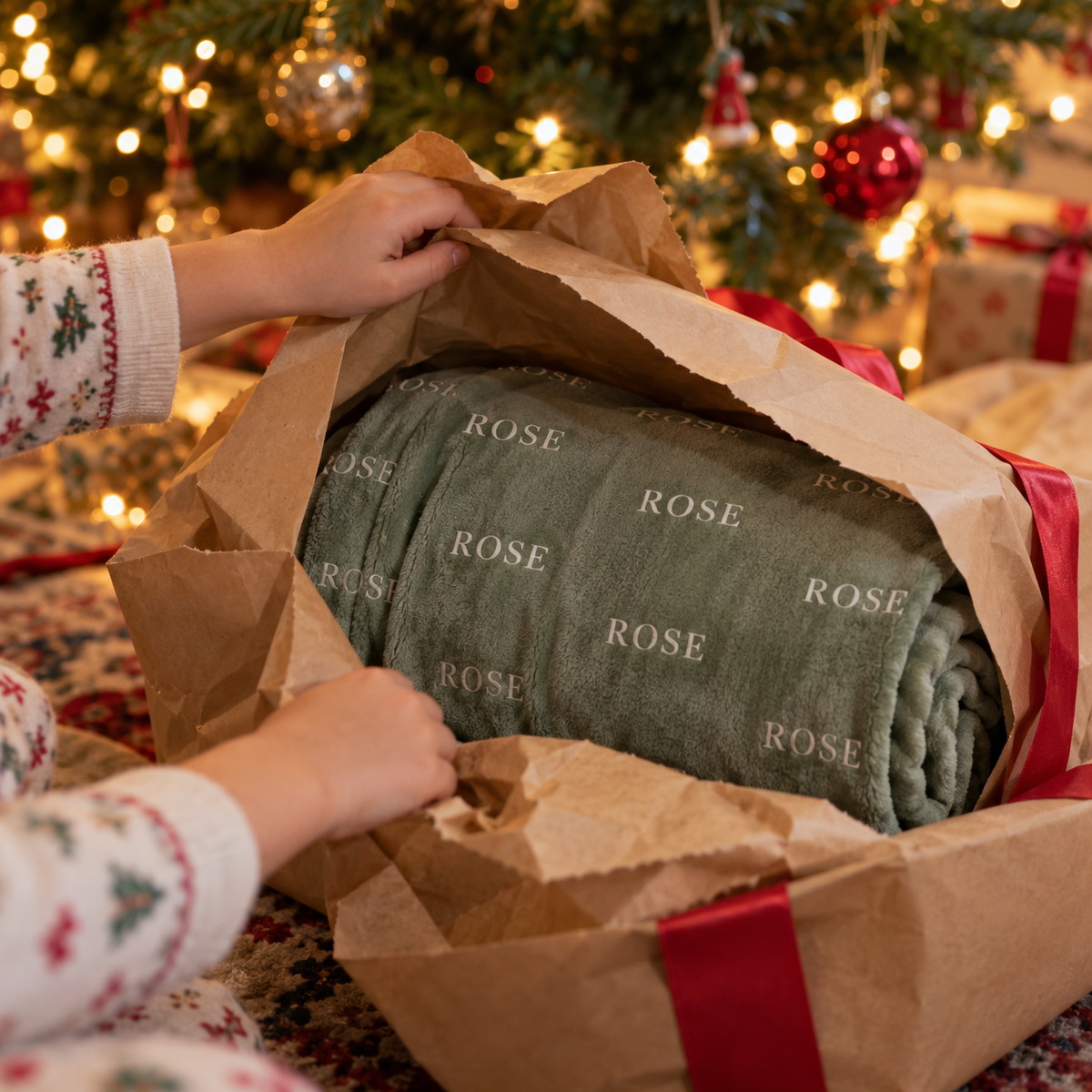 Plaid personnalisé - Cadeau pour enfants et familles