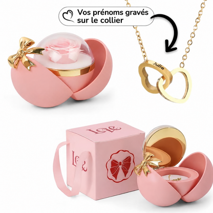 Collier double cœur