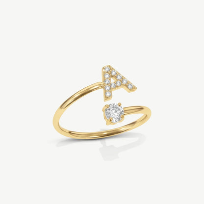 Bague initiale personnalisée