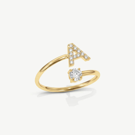 Bague initiale personnalisée
