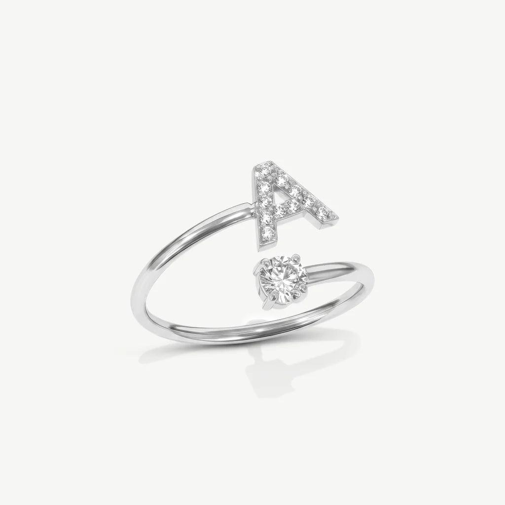 Bague initiale personnalisée