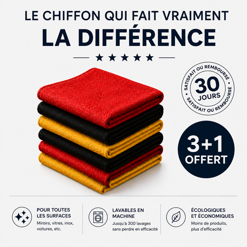 Chiffon en microfibre révolutionnaire