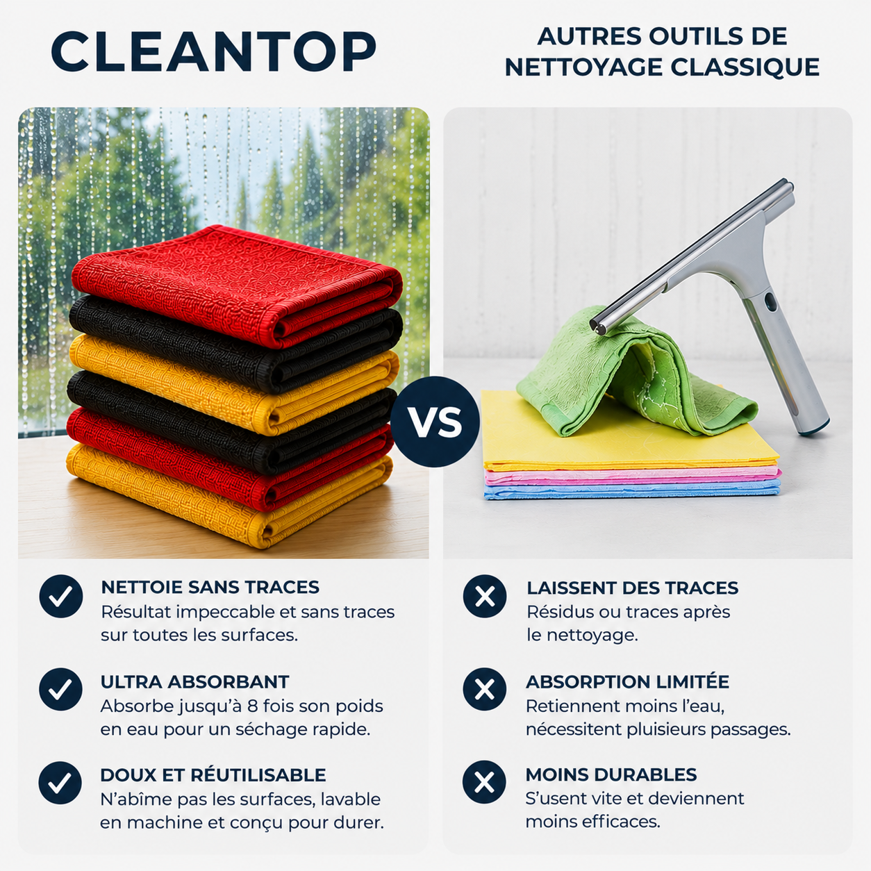 Chiffon en microfibre révolutionnaire