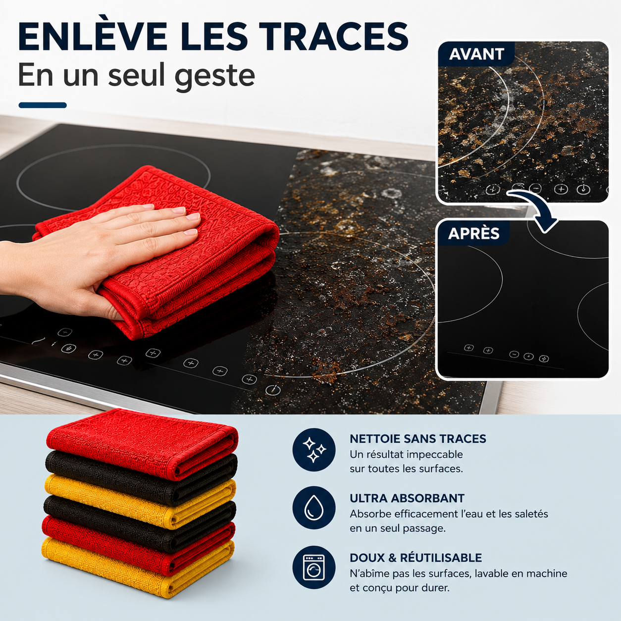 Chiffon en microfibre révolutionnaire