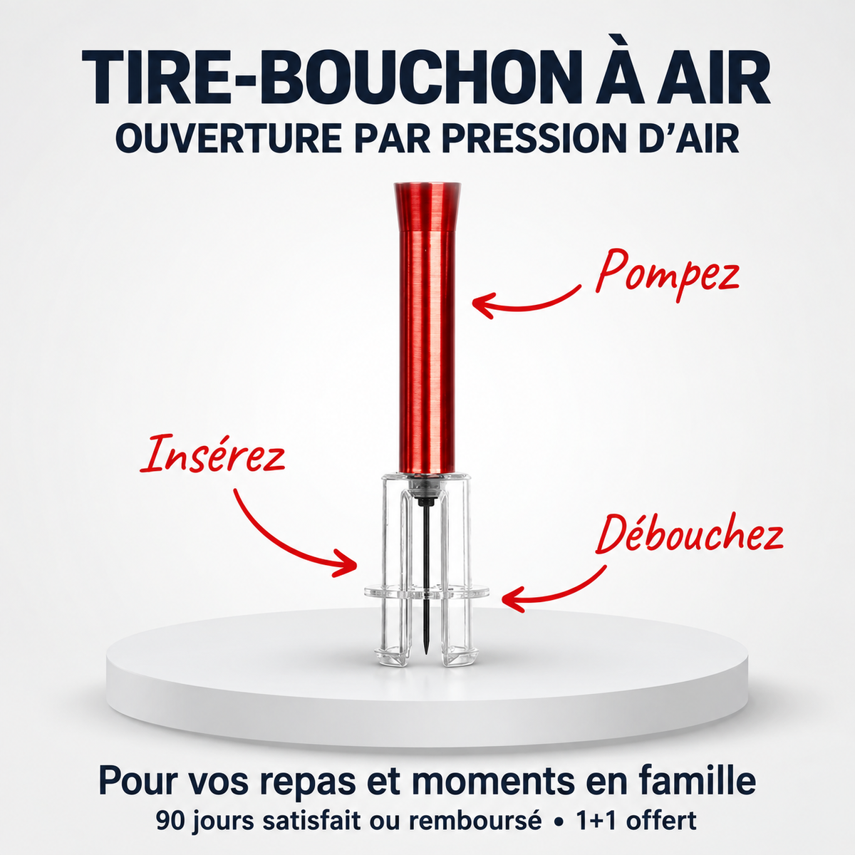 Tire-Bouchon à Air Inox
