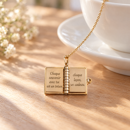 Pages 4 et 5 du collier La Meilleure Maman : Chaque souvenir avec toi est un trésor, chaque leçon, un cadeau