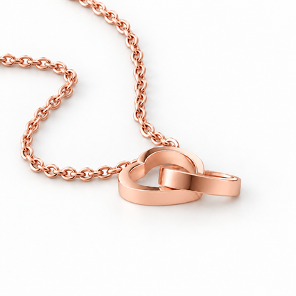 Collier double cœur