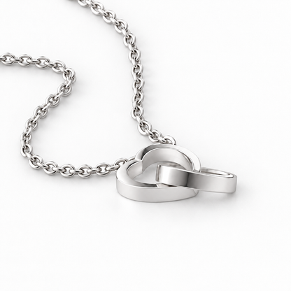 Collier double cœur
